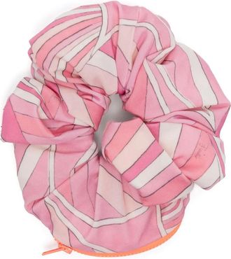 Pucci Iride-print hair tie - women - Polyamide/Elastane/Polyester - One Size - Pink