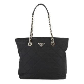 Prada Pre-owned Tote Bags, female, Black, Size: ONE SIZE Pre-owned Vintage Tote Bag