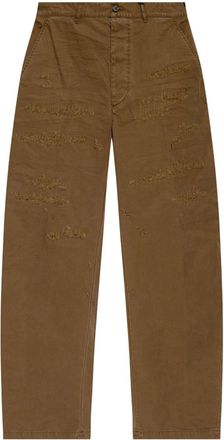 Dsquared2 ripped loose-fit trousers - men - Cotton - 48 - Brown