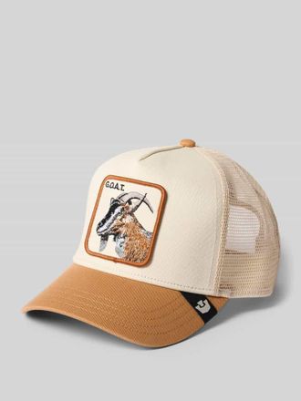 Goorin Brothers Trucker Cap mit Motiv-Patch Modell The GOAT in Cognac, Gr&ouml;&szlig;e 1