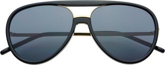 Freyrs Eyewear Shay Aviator Sunglasses in Black at Nordstrom