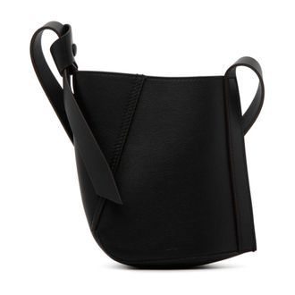 Lanvin Cross Body Bags, female, Black, Size: ONE SIZE Hobo Tie Shoulder Bag