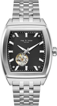 Rag & Bone Mercer Automatic Bracelet Watch, 41mm in Silver at Nordstrom