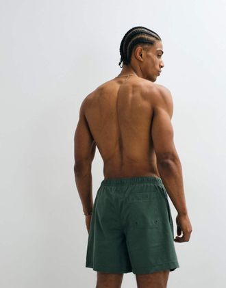 Abercrombie & Fitch Abercrombie - Pantaloncini da bagno facili da indossare verdi-Verde