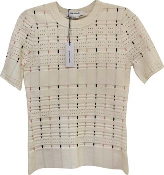 Yigal Azrou&Euml;l cream knit top Size S