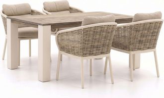 Apple Bee Pine Key/ROUGH-X 180cm dining tuinset 5-delig