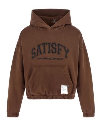 SATISFY Softcell Hoodie with Collegiate Logo and Kangaroo Pocket