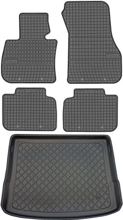 OEM Bmw Serie 2 F45 Active Tourer Monovolumen Desde Septiembre De 2014. Juego De Alfombrillas De Goma Para Coche Y Alfombrilla Para Maletero