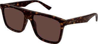 Gucci GG2182S 002 Mens Sunglasses Tortoiseshell Size 57 - Free RX Lenses - Free RX Lenses