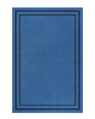 Jonathan Y Designs Sloane Classic 2-Stripe Border Washable Chenille Area Rug