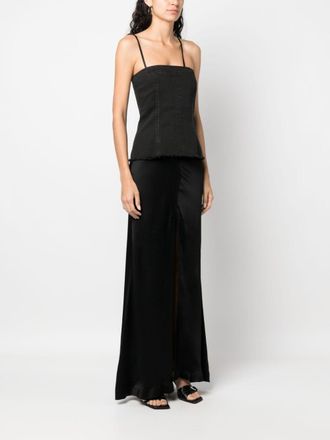 Blumarine Ins.denim Satinkleid