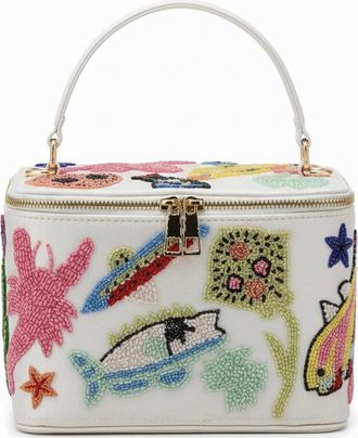 Oceanus Womens Arizona Vanity Bag White