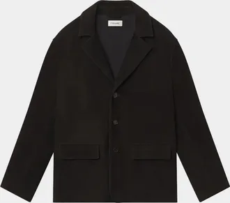 Frame Denim Men & apos;s Suede Single-Breasted Blazer