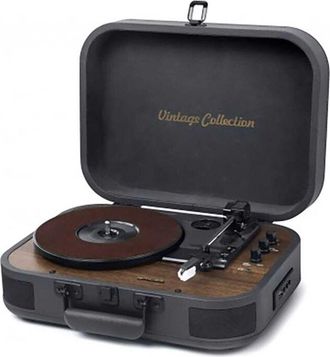 Muse Tocadiscos De 3 Velocidades (22, 45, 78 Rpm) Con Bluetooth - Mt207dgb - Muse