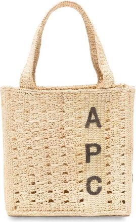 A.P.C. A. p.c. June Logo-embroidered Woven Tote Bag
