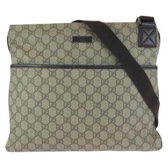 Gucci Pre-owned GG Supreme Canvas Schoudertas - Dames - Pre-owned - Beige - Maat: ONE Size