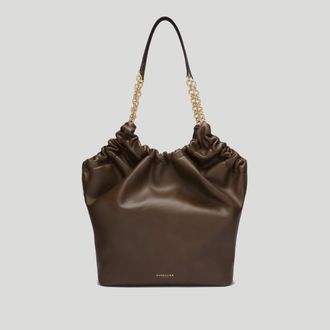 DeMellier The Miami in Mocha Smooth Leather Shoulder bag