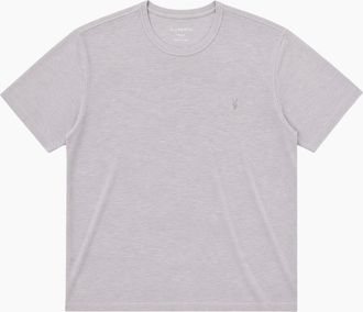 AllSaints Mens AllSaints Esum Mens T Shirts Waffle Texture Crew Neck Short Sleeve Summer Tee - Purple - Size: 44
