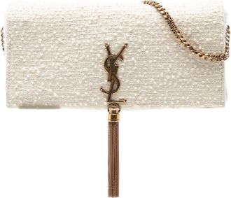 Saint Laurent Pre-owned Saint Laurent Tweed Monogram Kate 99 Tassel Bag Ladies QVJ8R390BIUZZ4PN