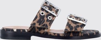 Ganni Heeled Sandal GANNI Woman color Brown