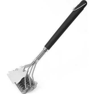 OEM Spazzola Per Griglia, Acciaio Inox, 46 Cm, Nero/argento