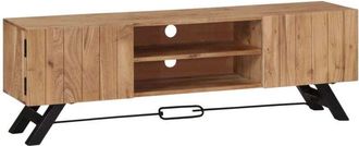 vidaXL Vidaxl - Mueble De Tv Madera Maciza De Acacia 140x30x45 Cm