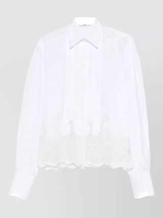 Ermanno Scervino cotton shirt long sleeves lace collar