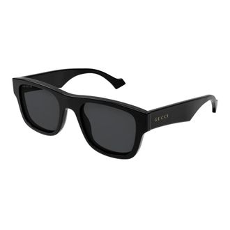 Gucci Sunglasses, unisex, Black, 53 MM, Polarized Sunglasses Square Acetate Frame