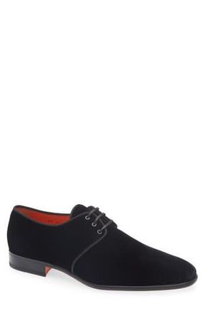 Santoni Plain Toe Derby in Black at Nordstrom Rack, Size 12