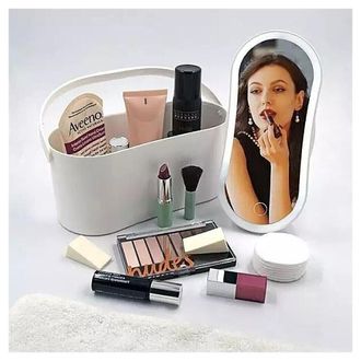 Trade Shop Trade Shop - Organizer Specchio Box Porta Trucco Portagioie Espositore Cosmetici Jk-21194