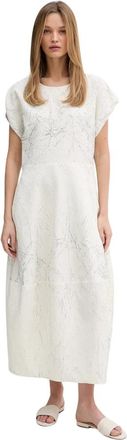 Joseph Ribkoff Abstract Print Cocoon Jurk - Dames - Maxi kleedjes - Wit - XL - Kleedjes