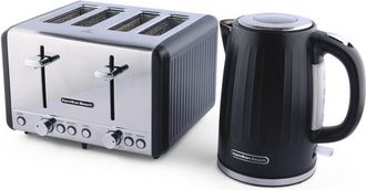 Hamilton Beach Kettle & Toaster Set Harmony Collection Espresso