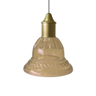 Tosel Suspensi&oacute;n vidrio oro D16,5 cm