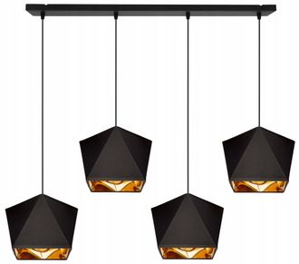 OEM L&aacute;mpara De Techo Colgante Diamante Centro Dorado Led