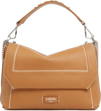 Lancel Sac Rabat M Ninon Soft - Dames - Handtassen - Bruin - ONE Size - Leer - Tassen