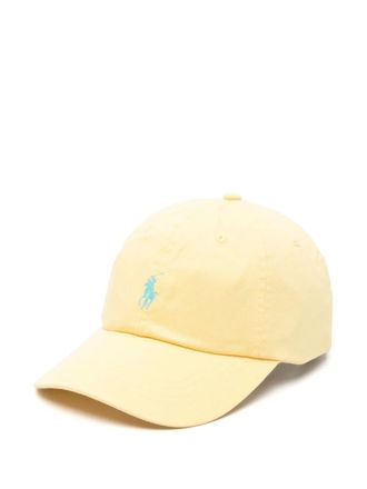 Polo Ralph Lauren Polo Pony baseball cap - women - Cotton - One Size - Yellow