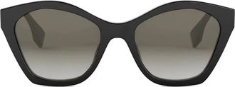 Fendi Lettering Black Butterfly Sunglasses