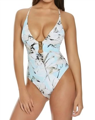 Bcbgmaxazria On A Whim One Piece In Aqua