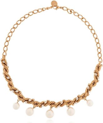 Marni Korte Kristallen Ketting - Dames - Kettingen - Geel - ONE Size - Accessoires