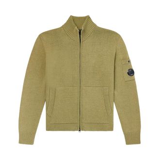 C.P. Company C.p. Company - Vest met rits - Heren - Truien - Groen - Maat: M Katoen