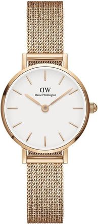 Daniel Wellington Petite Pressed Melrose - Dames - Horloges - Geel - ONE Size - Accessoires