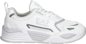 Emporio Armani Ace Runner Nieuwe Sneakers - Heren - Sneakers - Wit - 38 EU - Polyester - Schoenen