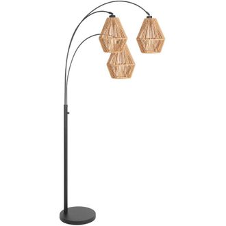 Steinhauer Steinhauer - L&aacute;mpara De Pie - Sparkled Light - Natural Negro