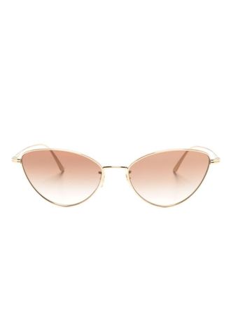 Oliver Peoples Occhiali da sole cat-eye 1998 - Oro