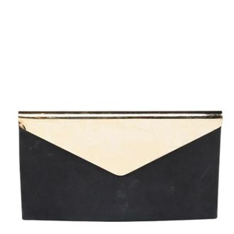 Jimmy Choo London Pre-owned Clutches, female, Black, Size: ONE SIZE Pre-owned Suede clutches