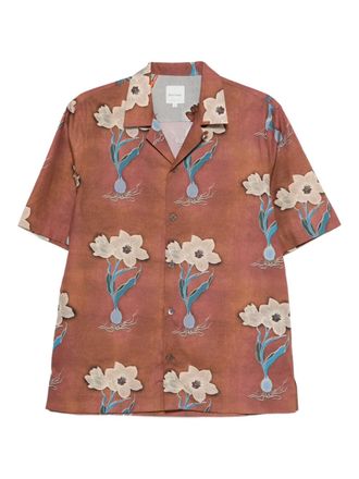 Paul Smith floral-print short-sleeve shirt - men - Cotton - S - Brown