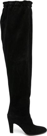 Chloé 85mm Eve Boots - Womens - Calf Suede/Calf Leather