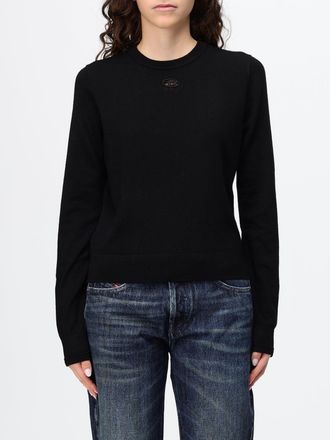 Diesel Maglia girocollo M-Alinesa in lana con logo Oval D a contrasto