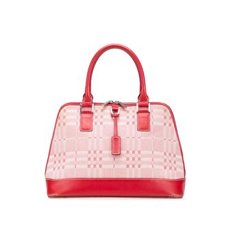 Burberry Canvas lederen rits bovenhandtas