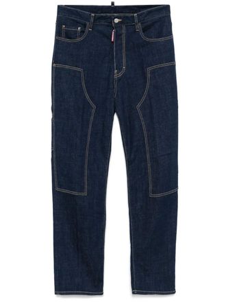 Dsquared2 carpenter jeans - men - Cotton/Cotton/Elastane/Polyester - 50 - Blue